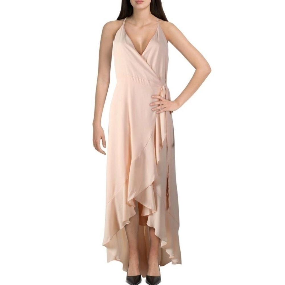 Lisa & Lucy Spring Wrap Hi-low Ruffle Dress XS‎